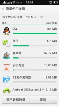 安卓系统实时显示流量,安卓系统流量使用情况一览无余”